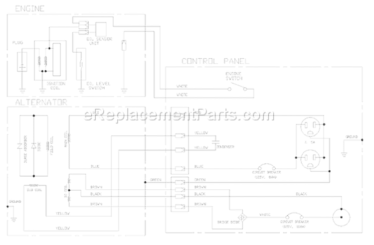Page R Diagram and Parts List for 1923-0  Briggs and Stratton Generator